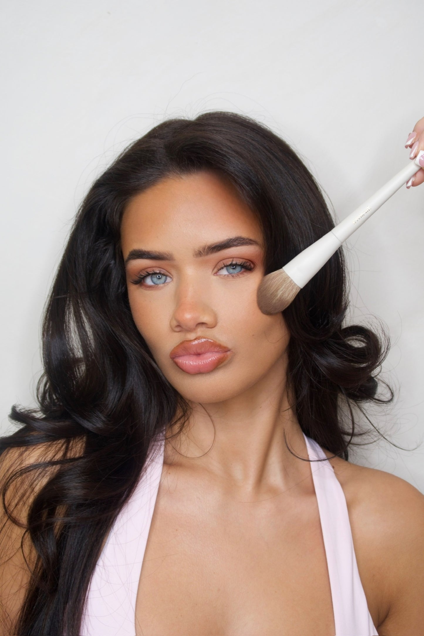 Rounded Cream & Liquid Blush Brush